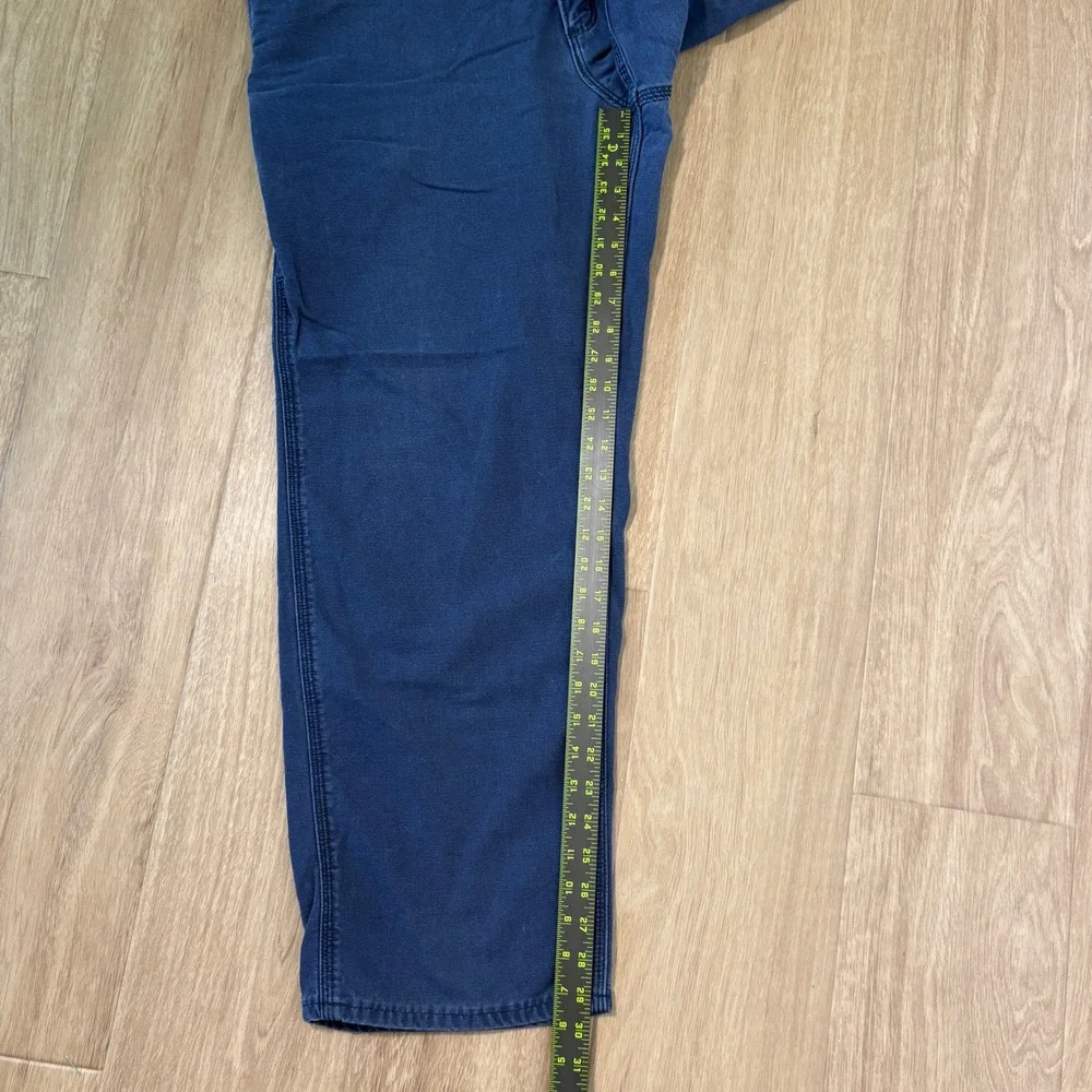 Carhartt FR Flame Resistant Work Pants Mens 40x32 Navy Blue FRB159 DNY Canvas - Picture 8 of 8